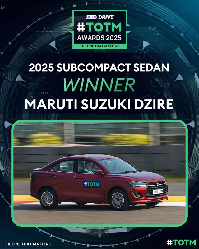 Winner-Subcompact Sedan Of The Year 2025
